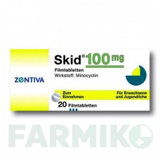 СКИД (SKID) 100 таблетки 20 шт - Миноциклин ZENTIVA