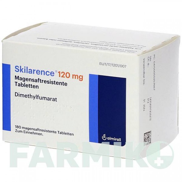 СКИЛАРЕНС (SKILARENCE) 120 мг таблетки 180 шт - Диметилфумарат ALMIRALL