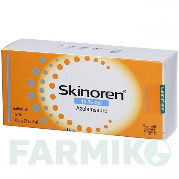 СКІНОРЕН (SKINOREN) 15% гель 2x50 г - Азелаїнова кислота EURIMPHARM