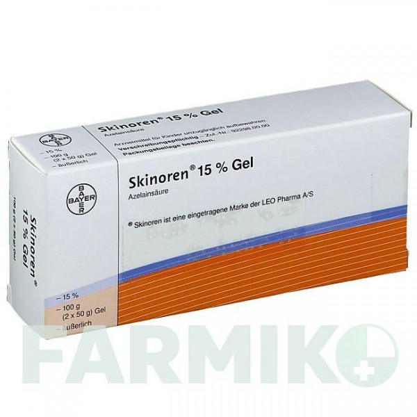 СКІНОРЕН (SKINOREN) 15% гель 2x50 г - Азелаїнова кислота KOHLPHARMA