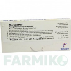 СКОРОДИТ (SKORODIT) D 30 ампулы 8x1 мл - Гомеопатия WELEDA
