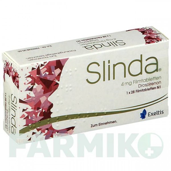 СЛИНДА (SLINDA) 4 мг таблетки 1x28 шт - Дроспиренон EXELTIS