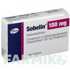 СОБЕЛИН (SOBELIN) 100 мг суппозитории 3 шт - Клиндамицин PFIZER
