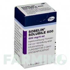 СОБЕЛИН (SOBELIN) 600 мг раствор 1x4 мл - Клиндамицин PFIZER