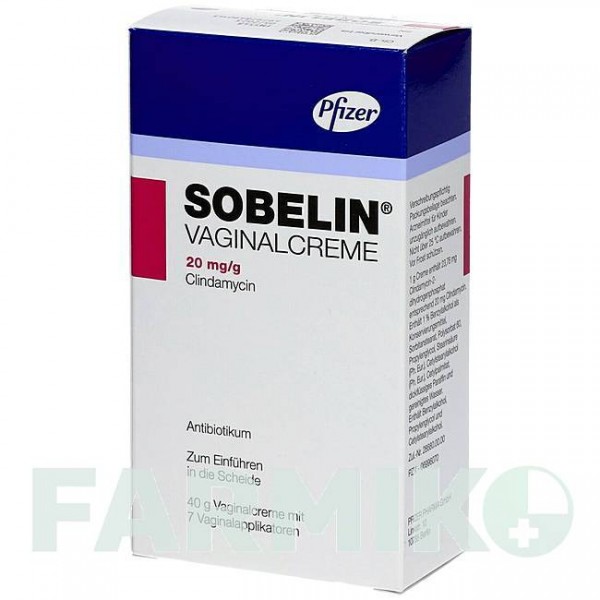 СОБЕЛИН (SOBELIN) крем 40 г - Клиндамицин PFIZER