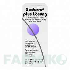 СОДЕРМ (SODERM) 0,64 мг/г + 20 мг/г розчин 20 мл - Бетаметазон DERMAPHARM