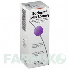 СОДЕРМ (SODERM) 0,64 мг/г + 20 мг/г розчин 100 мл - Бетаметазон DERMAPHARM