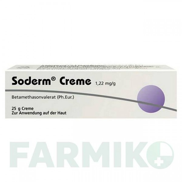 СОДЕРМ (SODERM) 1,22 мг/г крем 25 г - Бетаметазон DERMAPHARM