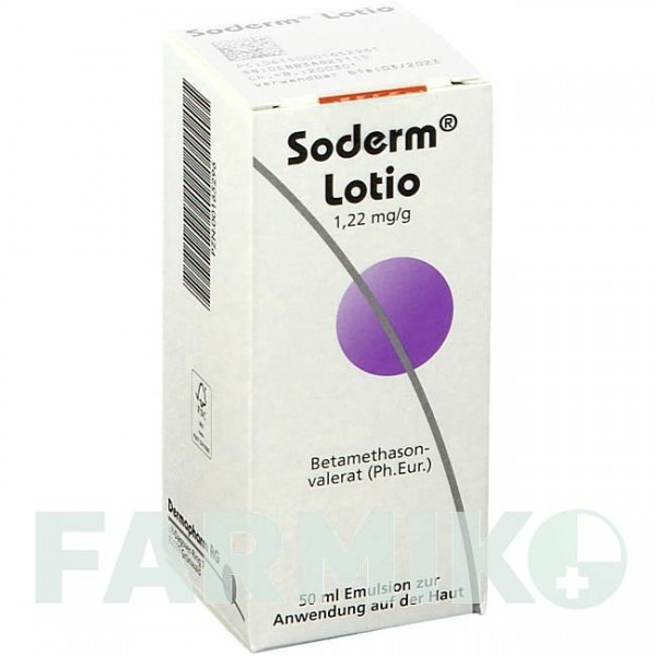СОДЕРМ (SODERM) 1,22 мг/г емульсія 50 мл - Бетаметазон DERMAPHARM