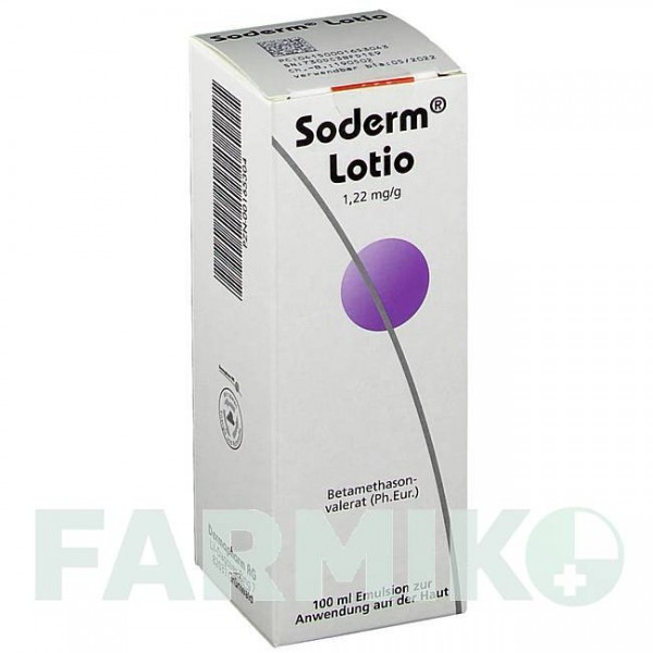 СОДЕРМ (SODERM) 1,22 мг/г емульсія 100 мл - Бетаметазон DERMAPHARM