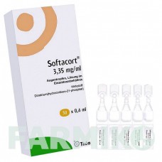 СОФТАКОРТ (SOFTACORT) 3,35 мг/мл пипетки 30x0,4 мл - Гидрокортизон THEA FARMA