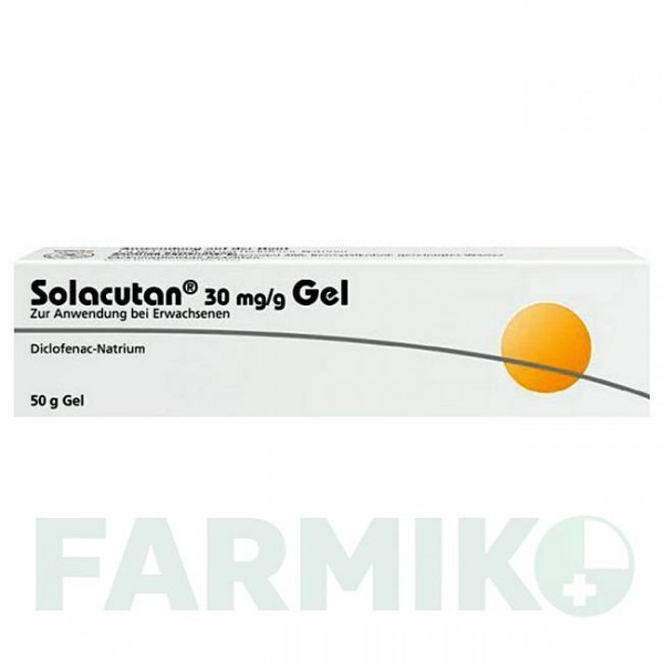 СОЛАКУТАН (SOLACUTAN) 30 мг/г гель 50 г - Диклофенак DERMAPHARM