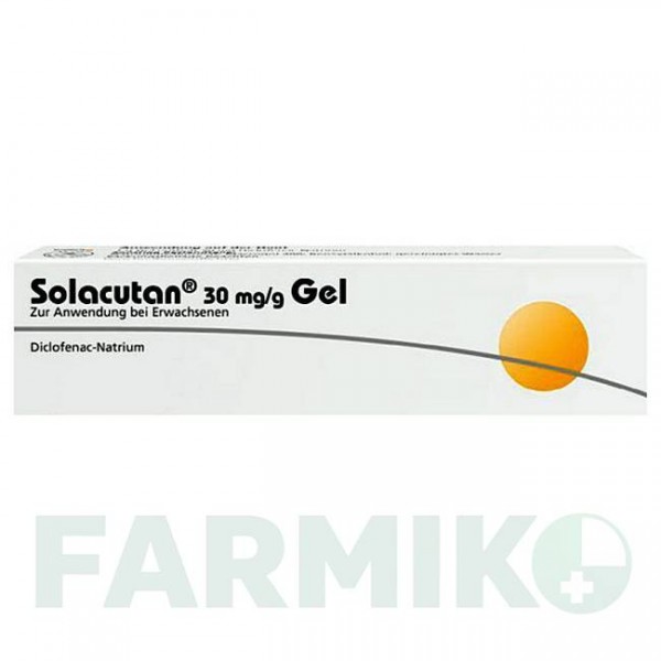 СОЛАКУТАН (SOLACUTAN) 30 мг/г гель 90 г - Диклофенак DERMAPHARM