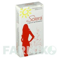 СОЛЕРА (SOLERA) 2 мг/0,03 мг таблетки 1x21 шт - Хлормадинон, Етинілестрадіол HORMOSAN PHARMA