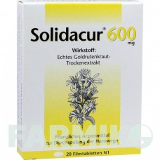 СОЛИДАКУР (SOLIDACUR) 600 мг таблетки 20 шт - Золотарника трава RODISMA-MED PHARMA