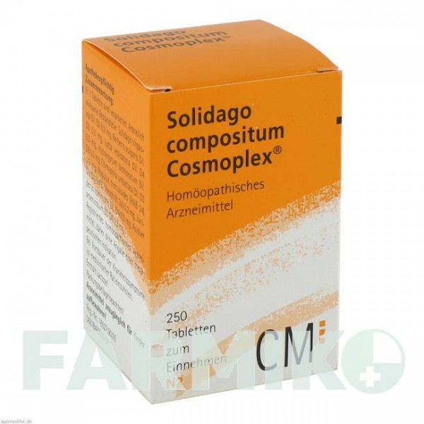 СОЛИДАГО КОМПОЗИТУМ (SOLIDAGO COMPOSITUM) таблетки 250 шт - Гомеопатия BIOLOGISCHE HEILMITTEL HEEL