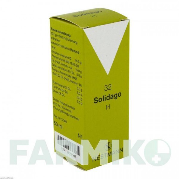 СОЛІДАГО (SOLIDAGO) краплі 50 мл - Гомеопатія NESTMANN PHARMA