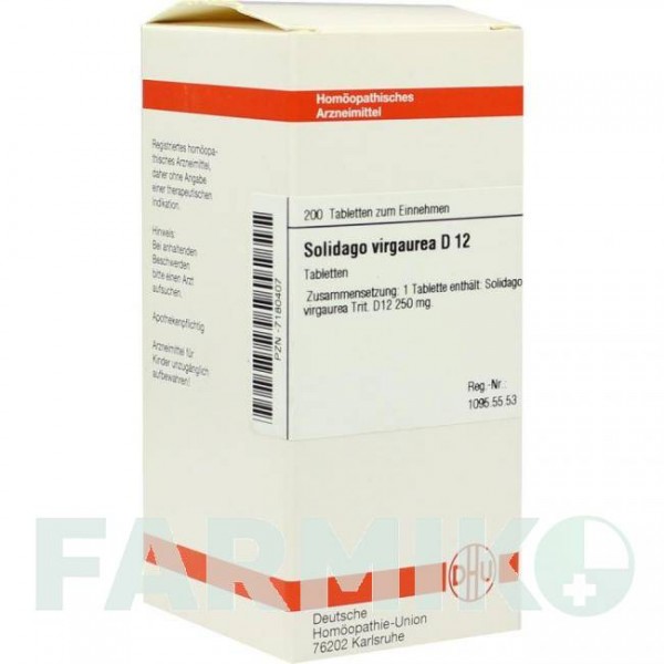 СОЛИДАГО ВИРГАУРА (SOLIDAGO VIRGAUREA) D 12 таблетки 200 шт - Гомеопатия DHU