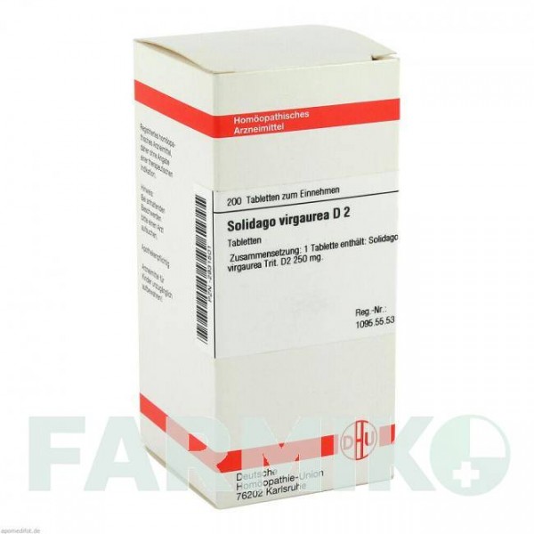 СОЛИДАГО ВИРГАУРА (SOLIDAGO VIRGAUREA) D 2 таблетки 200 шт - Гомеопатия DHU