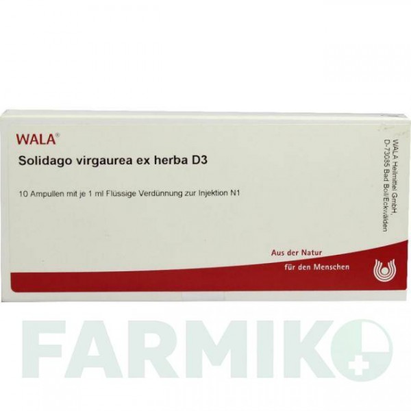 СОЛИДАГО ВИРГАУРА (SOLIDAGO VIRGAUREA) D 3 ампулы 10x1 мл - Гомеопатия WALA HEILMITTEL