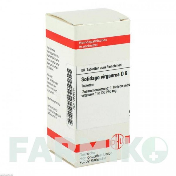 СОЛИДАГО ВИРГАУРА (SOLIDAGO VIRGAUREA) D 6 таблетки 80 шт - Гомеопатия DHU