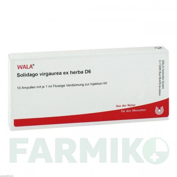 СОЛИДАГО ВИРГАУРА (SOLIDAGO VIRGAUREA) D 6 ампулы 10x1 мл - Гомеопатия WALA HEILMITTEL