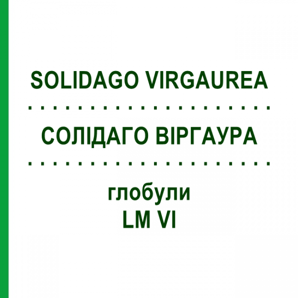 СОЛИДАГО ВИРГАУРА (SOLIDAGO VIRGAUREA) LM VI глобули 5 г - Гомеопатия DHU