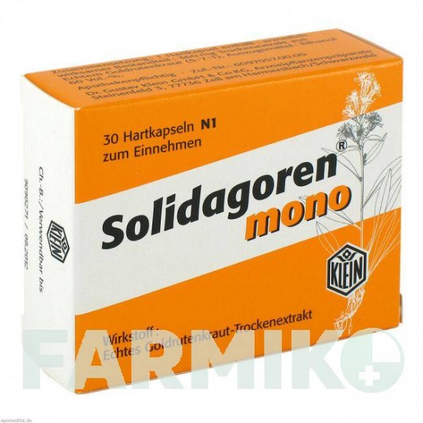 СОЛИДАГОРЕН (SOLIDAGOREN) капсулы 30 шт - Золотарника трава DR.GUSTAV KLEIN
