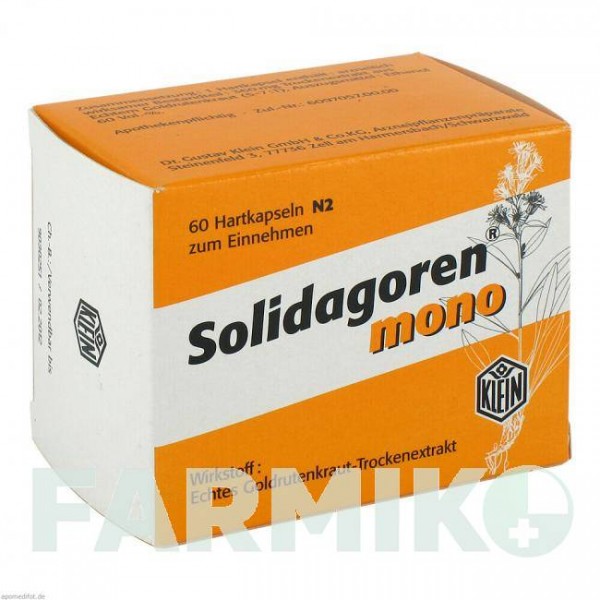 СОЛИДАГОРЕН (SOLIDAGOREN) капсулы 60 шт - Золотарника трава DR.GUSTAV KLEIN