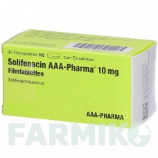 СОЛИФЕНАЦИН (SOLIFENACIN) 10 мг таблетки 30 шт - Солифенацин AAA - PHARMA