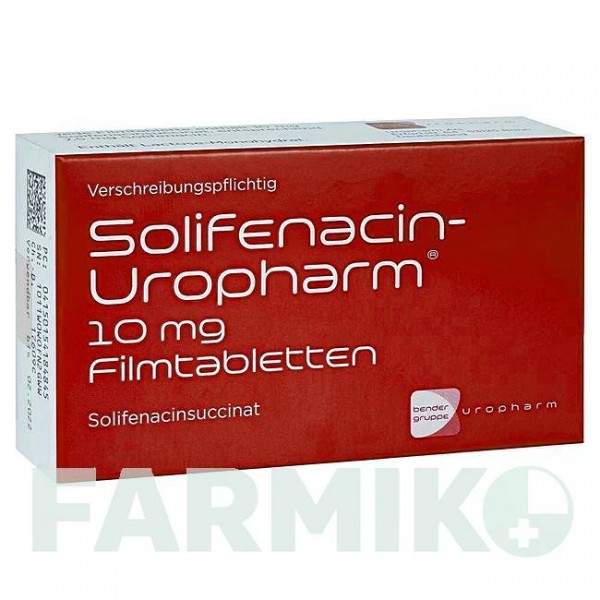СОЛИФЕНАЦИН (SOLIFENACIN) 10 мг таблетки 50 шт - Солифенацин ABANTA PHARMA