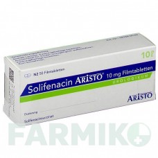 СОЛИФЕНАЦИН (SOLIFENACIN) 10 мг таблетки 50 шт - Солифенацин ARISTO PHARMA