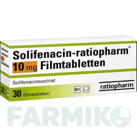 СОЛИФЕНАЦИН (SOLIFENACIN) 10 мг таблетки 30 шт - Солифенацин RATIOPHARM