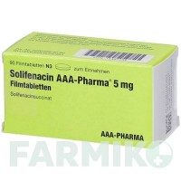 СОЛІФЕНАЦИН (SOLIFENACIN) 5 мг таблетки 50 шт - Соліфенацин AAA - PHARMA