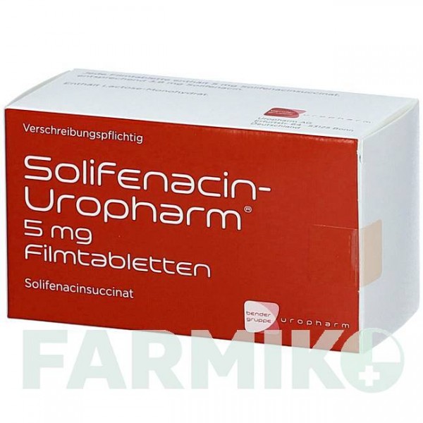 СОЛІФЕНАЦИН (SOLIFENACIN) 5 мг таблетки 90 шт - Соліфенацин ABANTA PHARMA