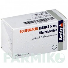 СОЛІФЕНАЦИН (SOLIFENACIN) 5 мг таблетки 90 шт - Соліфенацин BASICS