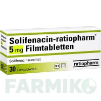 СОЛІФЕНАЦИН (SOLIFENACIN) 5 мг таблетки 30 шт - Соліфенацин RATIOPHARM