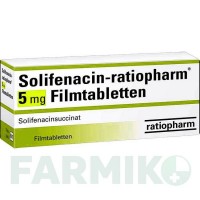 СОЛИФЕНАЦИН (SOLIFENACIN) 5 мг таблетки 90 шт - Солифенацин RATIOPHARM