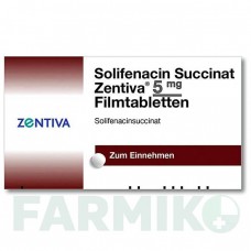 СОЛИФЕНАЦИН СУКЦИНАТ (SOLIFENACIN SUCCINAT) 5 мг таблетки 50 шт - Солифенацин ZENTIVA