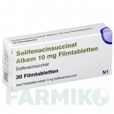 СОЛИФЕНАЦИНСУКЦИНАТ (SOLIFENACINSUCCINAT) 10 мг таблетки 30 шт - Солифенацин ASCEND