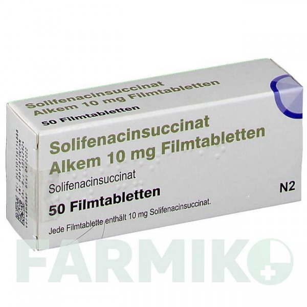 СОЛИФЕНАЦИНСУКЦИНАТ (SOLIFENACINSUCCINAT) 10 мг таблетки 50 шт - Солифенацин ASCEND
