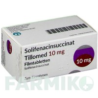 СОЛИФЕНАЦИНСУКЦИНАТ (SOLIFENACINSUCCINAT) 10 мг таблетки 50 шт - Солифенацин TILLOMED