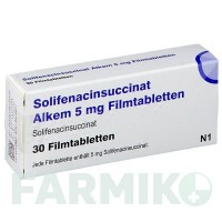 СОЛІФЕНАЦИНСУКЦИНАТ (SOLIFENACINSUCCINAT) 5 мг таблетки 30 шт - Соліфенацин ASCEND