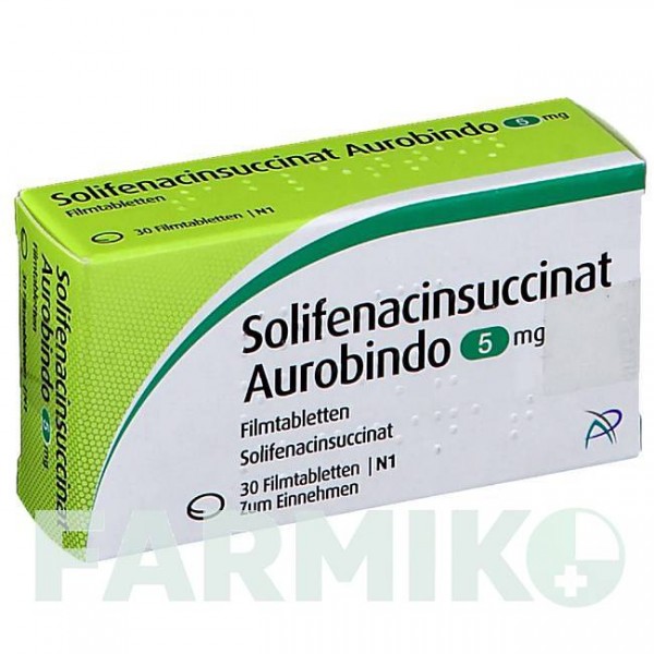 СОЛІФЕНАЦИНСУКЦИНАТ (SOLIFENACINSUCCINAT) 5 мг таблетки 30 шт - Соліфенацин PUREN PHARMA