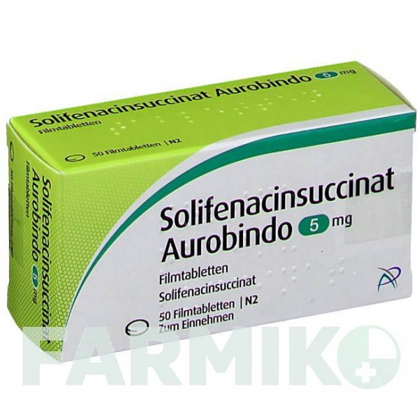 СОЛІФЕНАЦИНСУКЦИНАТ (SOLIFENACINSUCCINAT) 5 мг таблетки 50 шт - Соліфенацин PUREN PHARMA