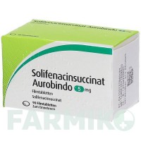 СОЛІФЕНАЦИНСУКЦИНАТ (SOLIFENACINSUCCINAT) 5 мг таблетки 90 шт - Соліфенацин PUREN PHARMA