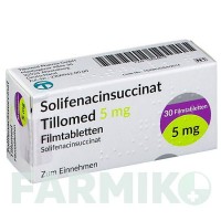 СОЛІФЕНАЦИНСУКЦИНАТ (SOLIFENACINSUCCINAT) 5 мг таблетки 30 шт - Соліфенацин TILLOMED