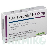 СОЛЮ ДЕКОРТИН (SOLU DECORTIN) 100 мг порошок 3 шт - Преднізолон MERCK HEALTHCARE
