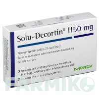 СОЛЮ ДЕКОРТИН (SOLU DECORTIN) 50 мг порошок 3 шт - Преднизолон MERCK HEALTHCARE
