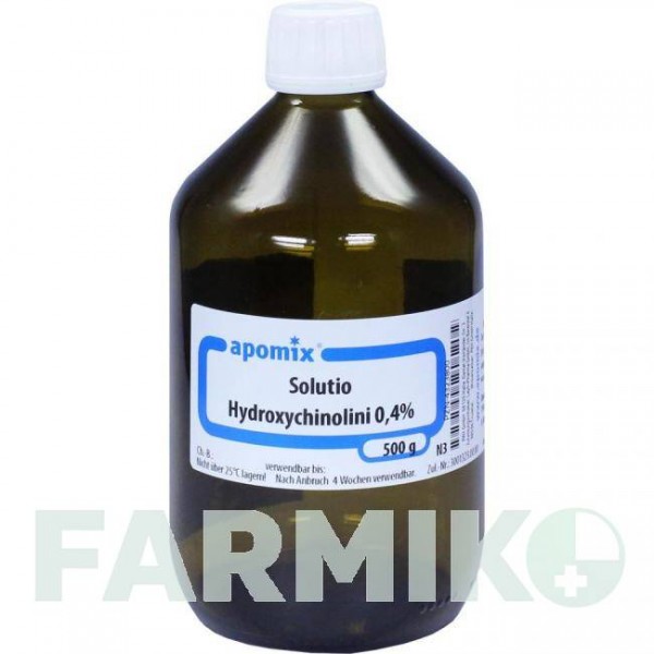 СОЛЮЦІО ГІДРОКСИХІН (SOLUTIO HYDROXYCHIN) 0,4% розчин 500 мл - Оксихінолін APOMIX